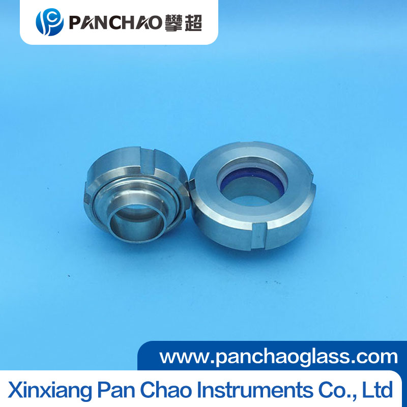Sanitary stainless steel tank flange sight glass