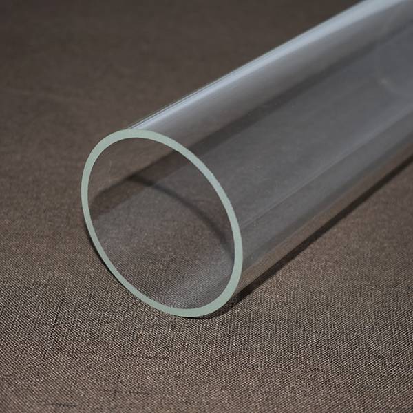 Large diameter quartz glass tube