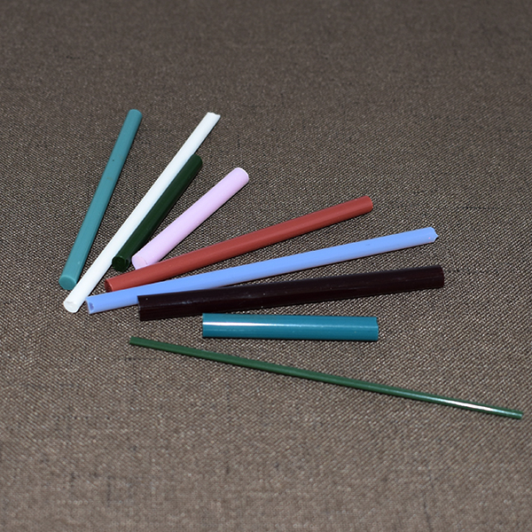 Opaque colored glass rods, borosilicate glass rods