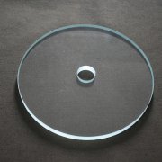 Custom tempered glass disc large diameter glass sheet with hole
