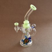 USA Color Made Wig Wag Glass Smoking Accessories Oil Rig DAB Glass Water Pipe